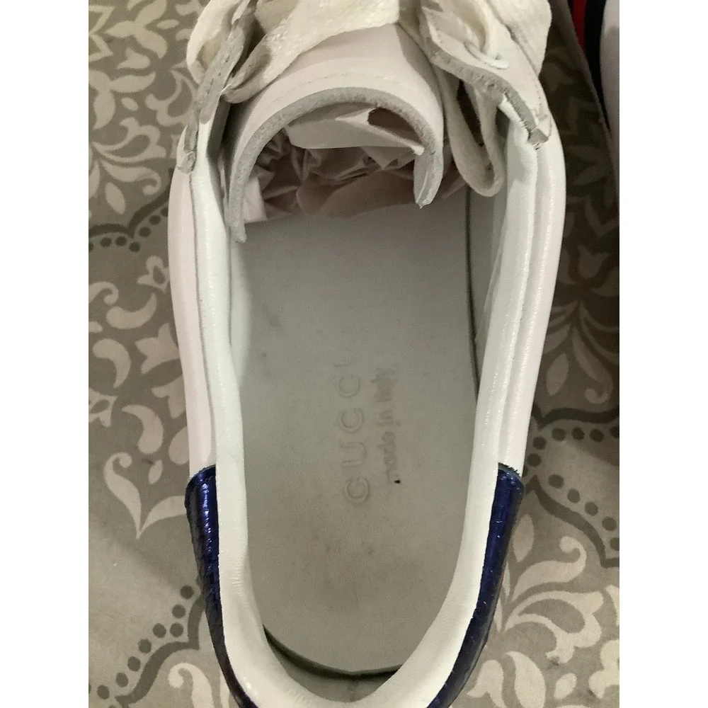 Gucci White Leather Lace Up Sneakers | Men's Size 39-40 (9us)
